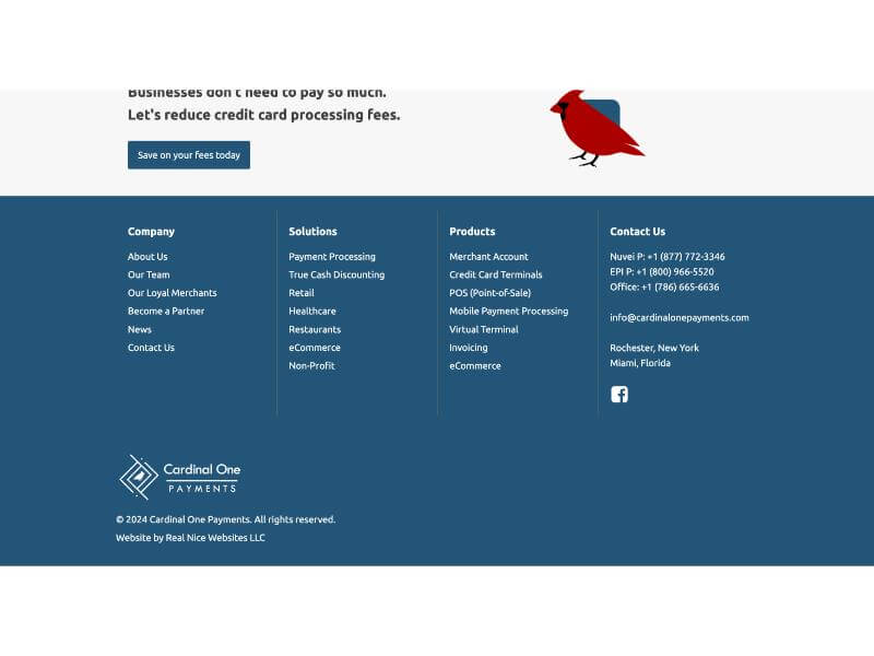 Merchant Service Website Design