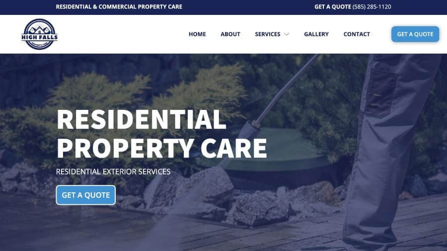 High Falls Property Care Website