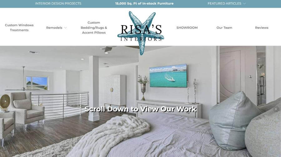 Risa's Interior Design Website